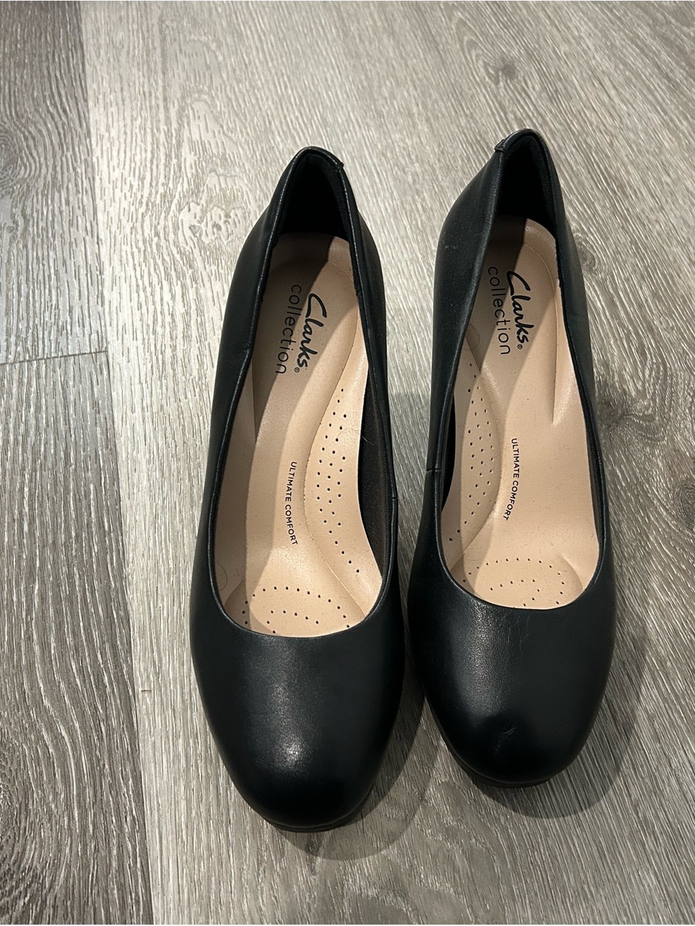 Clarks Black Women's Classic Comfort Pumps